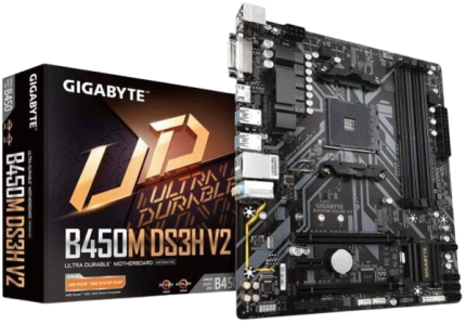 Gigabyte B450m ds3h AM4 Motherboard NEW