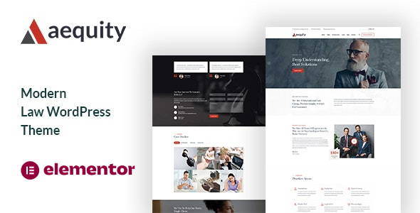 Aequity - Law WordPress Theme